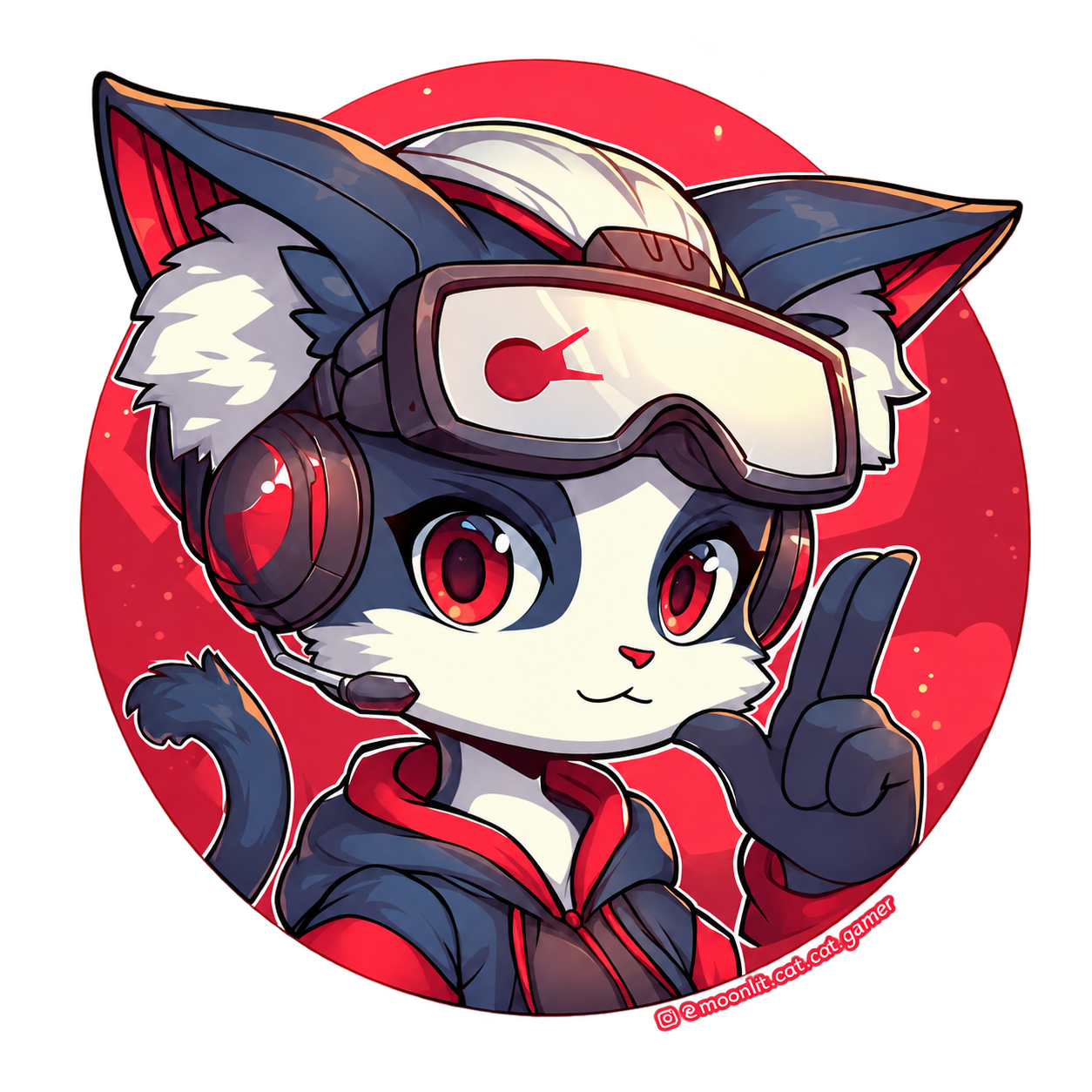 Gaming cat channel logo